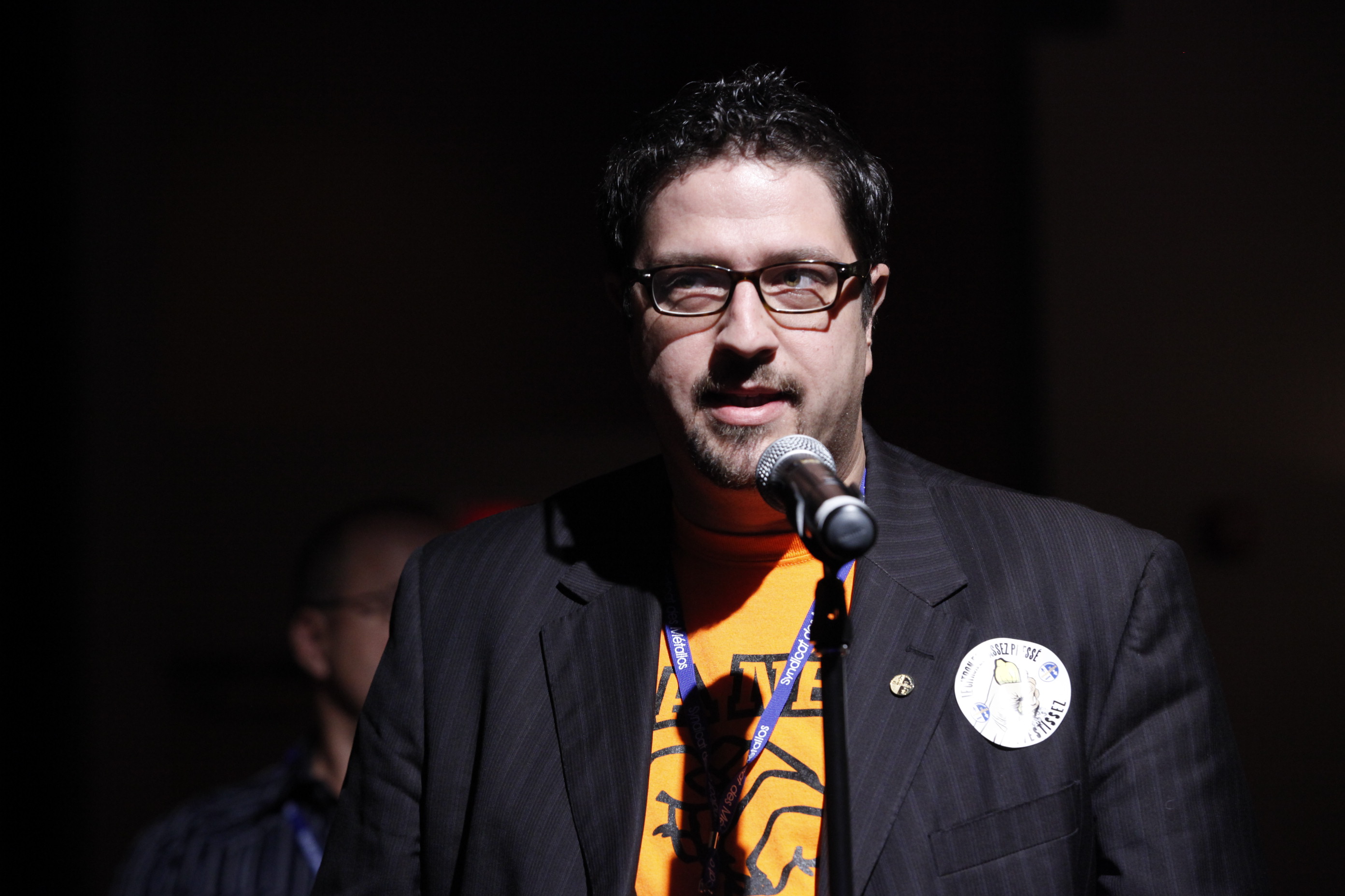 Dominic Lemieux, représentant syndical responsable pour la négociation avec RTA-Alma