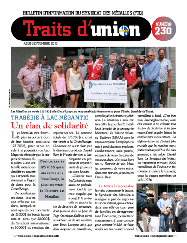 No 230 - Août-septembre 2013