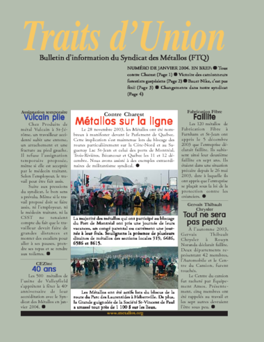 No 160 - Janvier 2004