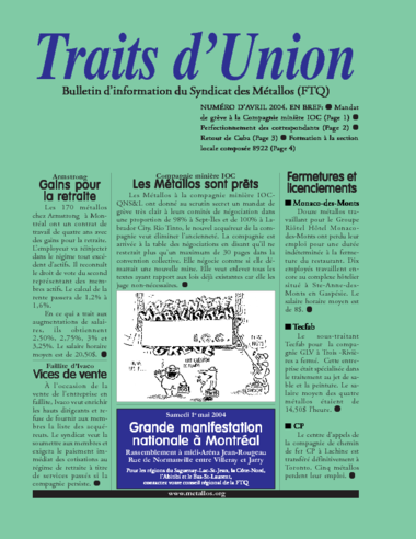 No 163 - Avril 2004