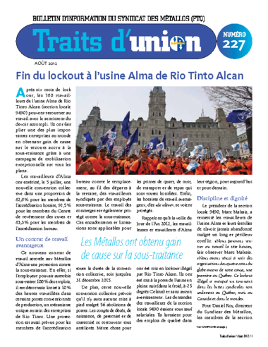 No 227 - Août 2012