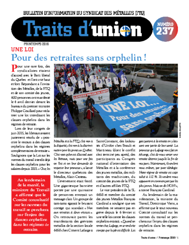 No 237 - Printemps 2016