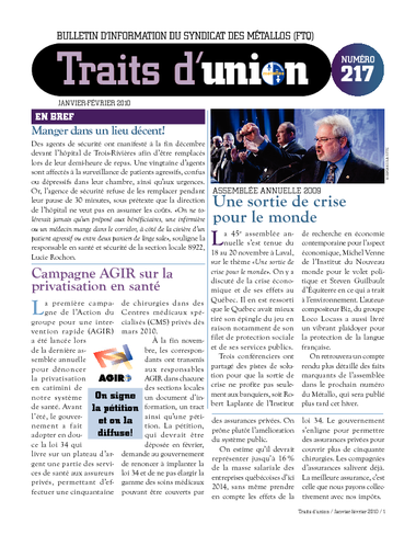 No 217 - Janvier-février 2010