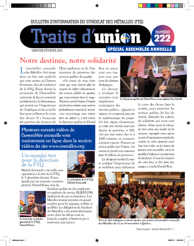 No 222 - Janvier-février 2011